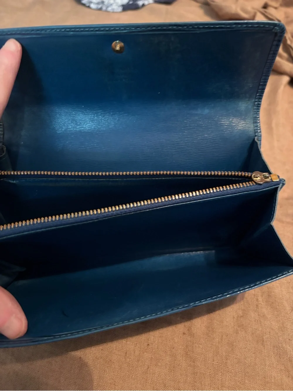 Vintage Louis Vuitton Sarah Wallet – Toledo Blue Epi Leather Long Wallet